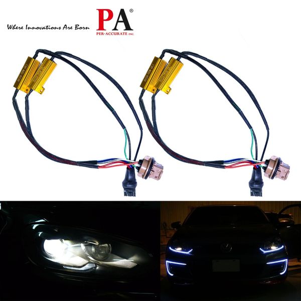 

pa led 2pcs x 7443 t20 50w 6ohm load resistor canbus fix led bulb hyper flash error code