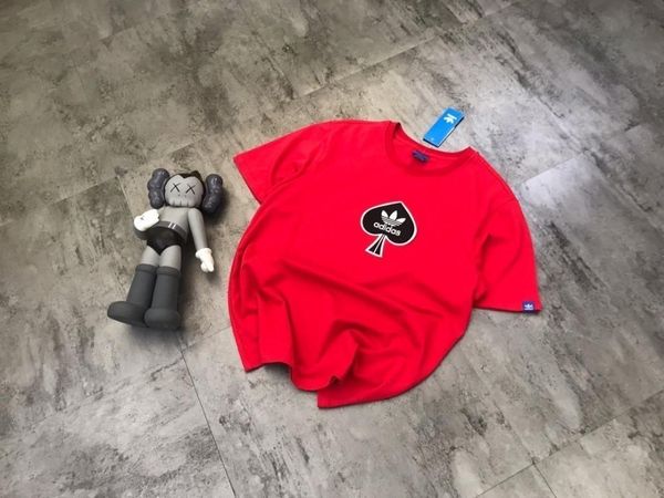 

ad футболки женщины высококлассные покер элемент вышивка лето с коротким рукавом хлопок свободные утонченность футболка удобная, White