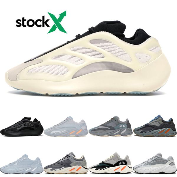 

new stock x 700 v3 azael alvah kanye shoes mens women running shoes carbon blue teal blue solid grey sports trainers mens sneakers