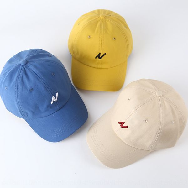 

ins hat embroidered baseball female sun hat simple letter n embroidery baseball cap male curved brim cap tide, Blue;gray