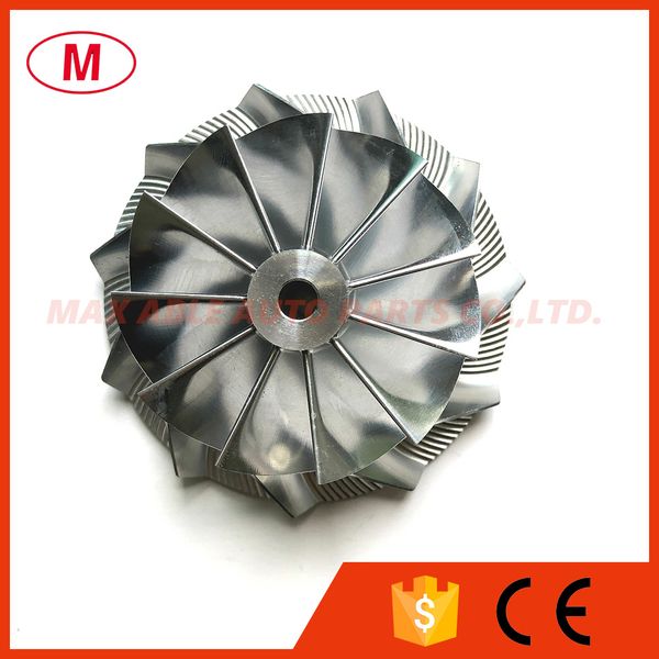 

gt3582 451644-0005 61.33/82.00mm 11+0 blades forward turbo billet compressor wheel/aluminum 2618/point milling wheel for racing