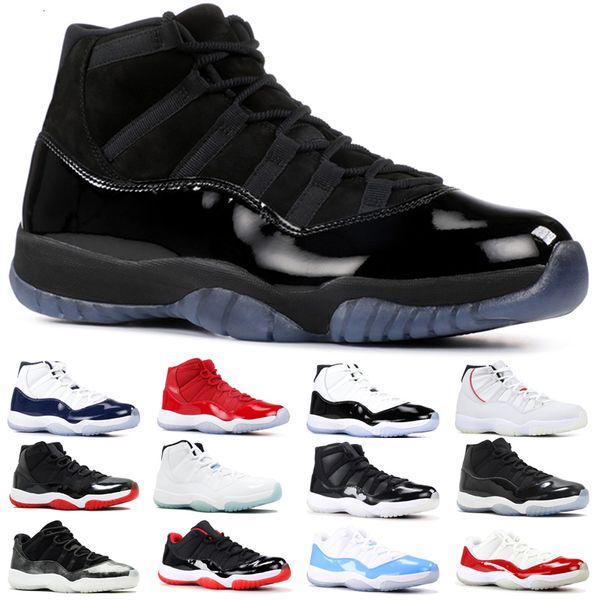 

11s concord 45 men women basketball shoes 11 navy pink snakeskin cap and gown gym red bred sport trainer sneakers size 5.5-13