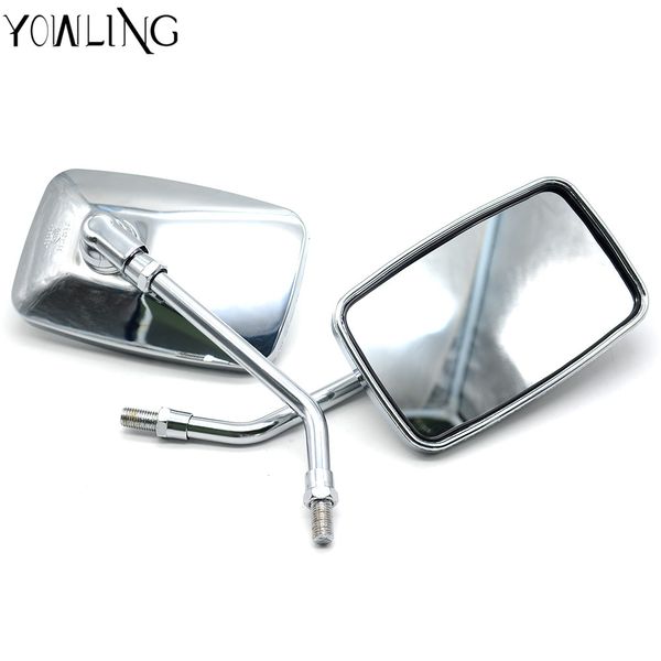 

yowling motorcycle mirror universal motorbike replacement parts rear view mirrors 10mm 8mm big size rearview mirrors