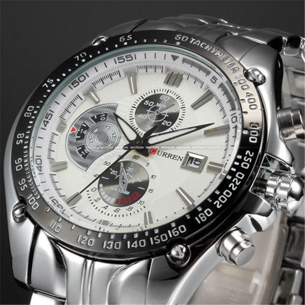

master chronograph automatic mens casual men's sport bracelet limited edition modern new fashion 2020 wristwatches quartz montre wristw, Slivery;brown