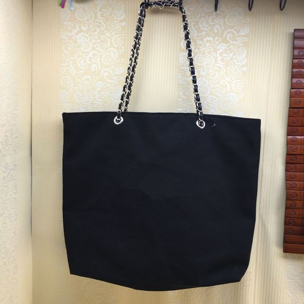 

Новый стиль белый логотип торговый холст цепи сумка роскошный узор дорожная сумк