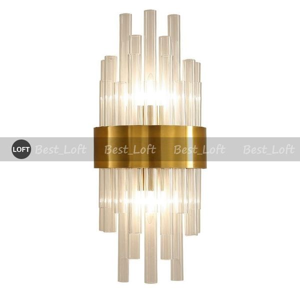 2019 Nordic Wall Lamp Crystal K9 Wall Light Sconce Gold Color