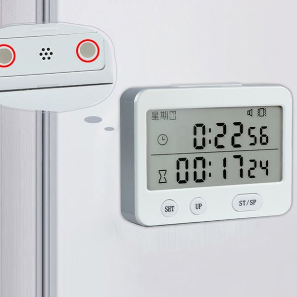 

ys-255 dual screen display timer alarm clock tomato timer silent vibration 99 hour timer digital minute satch other clocks accessories