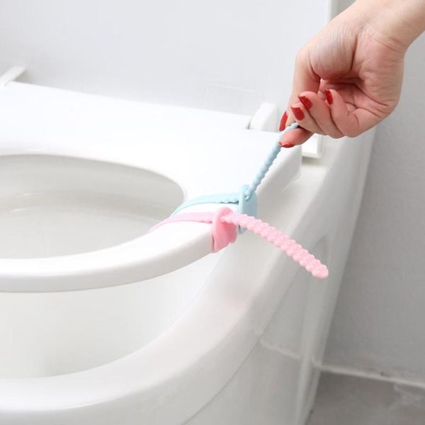 

silicone toilet seat lifter handle cover portable toilet clean supplies