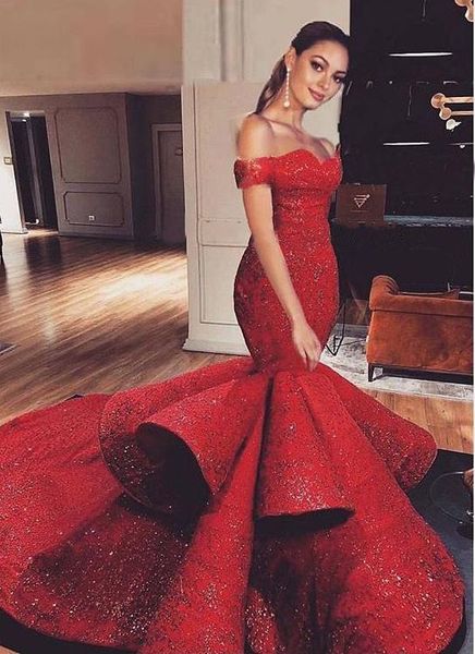 

vintage red lace appliqued mermaid evening dress luxury off shoulder prom dresses formal party pageant gown custom made, Black;red