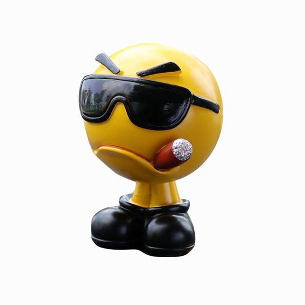 

cartoon (for)facial expression style shaking head figure car ornaments auto interior decorations doll toys ornament accessories