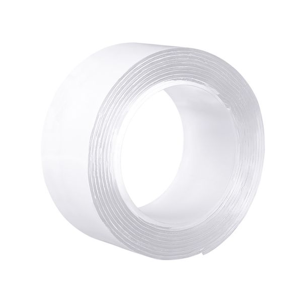 

1m 2m 3m 5m transparent color double side removable gel nano pad grip tape & double sided viscosity reusable washable