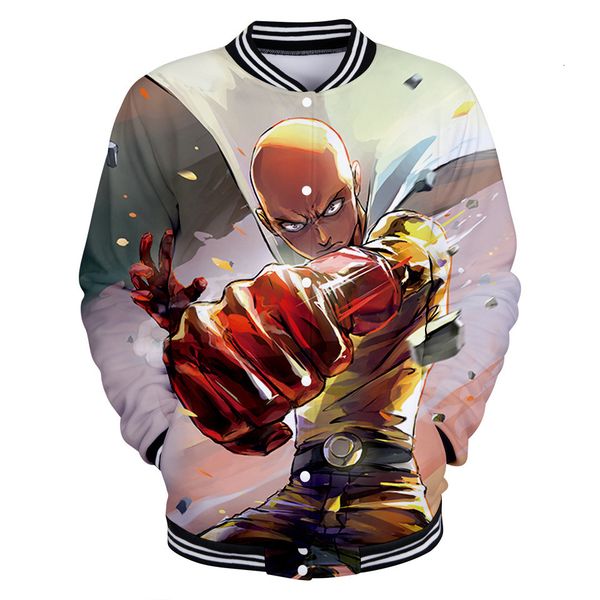 

one superman punch man easy digital 3d long sleeves round collar baseball clothes men and women, Black;red