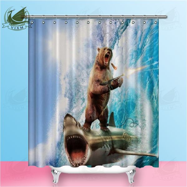 2019 Vixm Funny Cat Shower Curtain Blue Narwhal Shower Curtain
