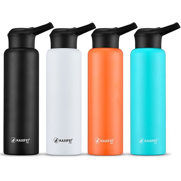 Vácuo Garrafa Térmica da bicicleta da bicicleta Ciclismo Esportes de água de aço inoxidável Flask Jar Leak-proof Canteen 550 mL 750 mL Preferenciais