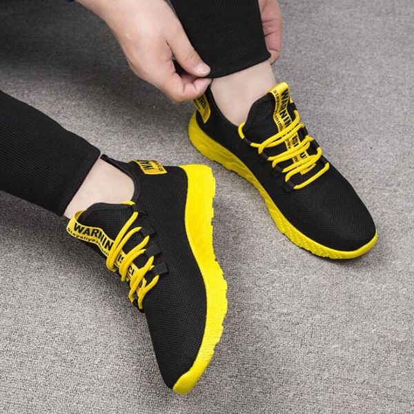 

new men running shoes white red fashion men trainer breathable black yellow outdoor sport sneaker size 40-44