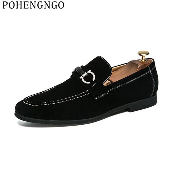 

men's shoes 2019 comfortable velvet men's loafers luxury party flats casual shoes formal banquet social, Black