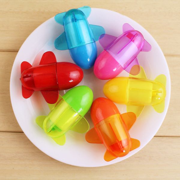 

cute kawaii creative airplane ballpoint pens ballpen for school writing supplies stationery, Blue;orange