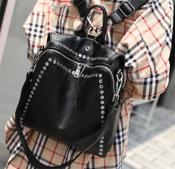 

моднй бѬенд ђмка женкий новой коѬейкой веѬии линои пѬилив заклепок ђкѬа