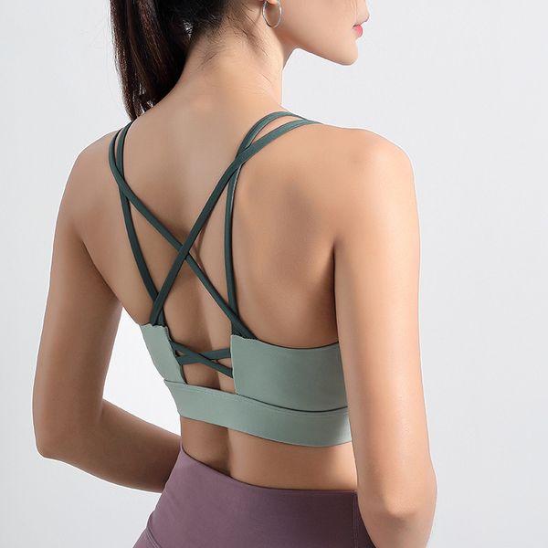 

bras nopmov women push up padded fitness seamless quick dry sport bra, Red;black