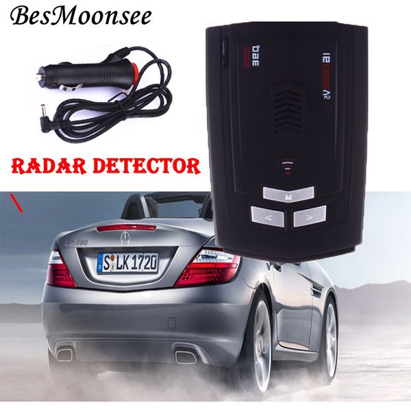

besmoonsee new universal led display russia/english laser anti detector speed voice alert warning car