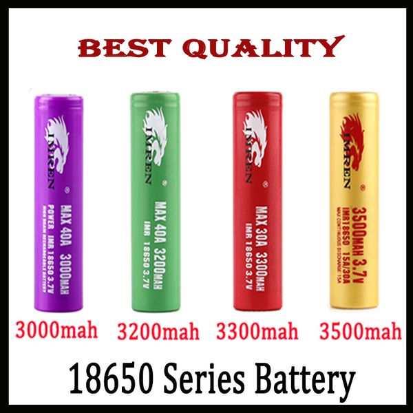 

Best Quality IMR 18650 Battery 3000mah 3200mah 3300mah 3500mah 40A Leopard Print MAX50A 50A 2600mAh Rechargeable Battery FEDEX UPS Shipping-