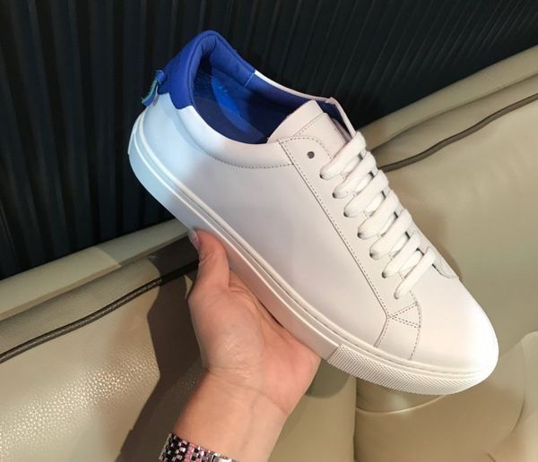 

men designer casual shoes leather platform oversized sneakers fashion lace-up trainers brand wedding shoes with new box, Black