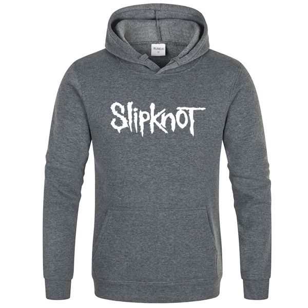 

slipknot sweatshirt fall winter long sleeves warm hoodies hip hop rock men personality streetwear, Black
