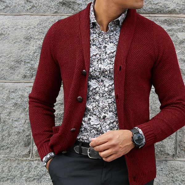 

fashion new brand sweater men v-neck solid knitting mens button sweaters cardigan male autumn fashion casual sweater 2019, White;black