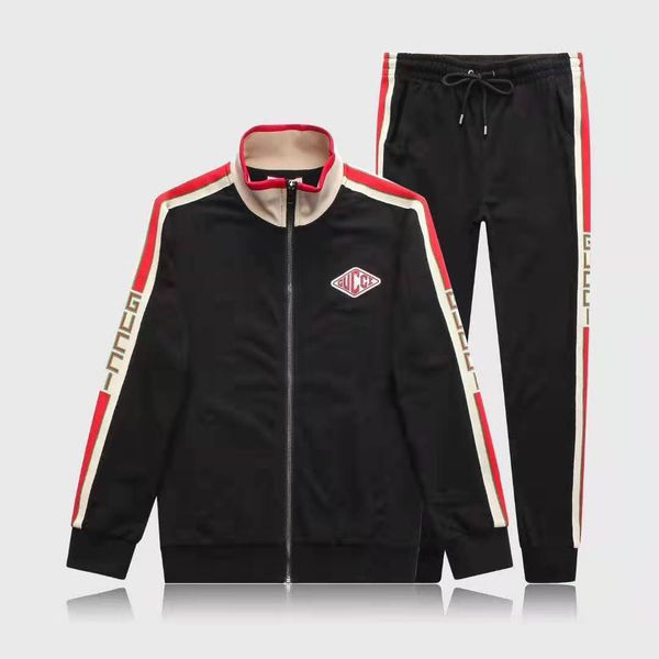 ss19 new famous brand men's hoodies and sweatshirts sportswear man jacket pants jogging jogger sets turtleneck sports tracksuits sweat, Gray