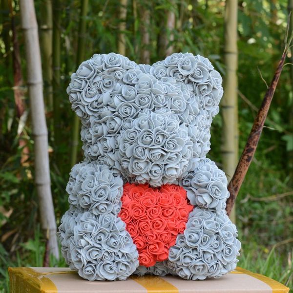 Acheter Ours Rose Fleur éternelle Pe Fleur Ours Coeur éternel Ours Cadeau Saint Valentin De 4021 Du Sunshinefang Dhgatecom