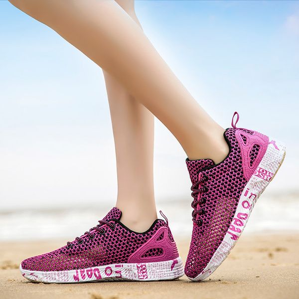 

summer new breathable mesh shoes men women sport running shoes large mesh hollow soles men's sneakers lightweight sandals