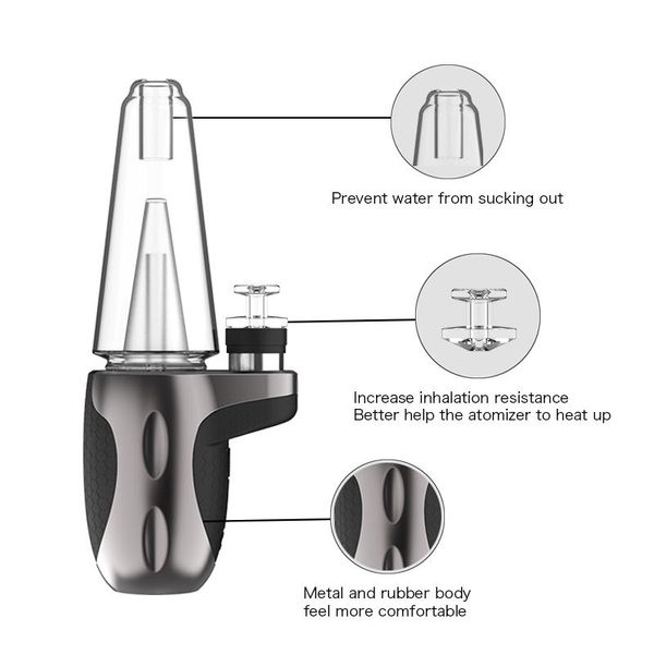 

Лучшая вода труба 2020 уникальной конструкция электрического мазок установка пики курения электрической сигарета DABCOOL W2 вод стеклянной трубы бом