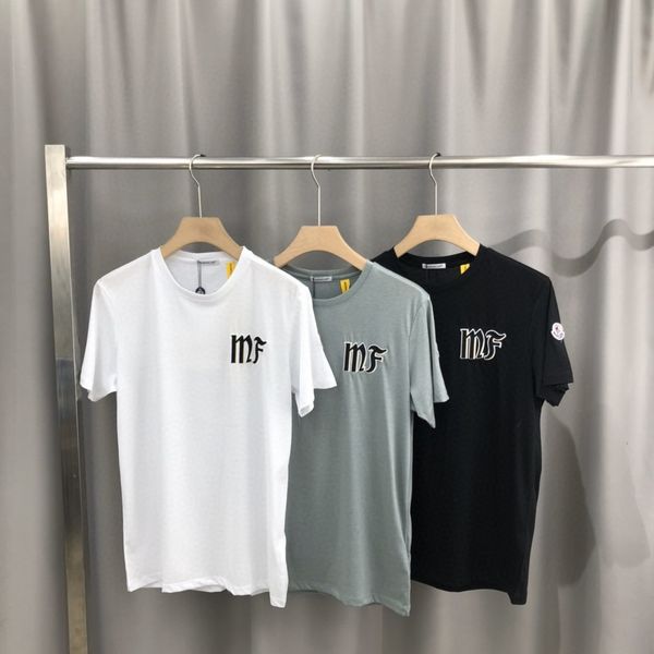 

2020ss spring and summer new high grade cotton printing short sleeve round neck panel t-shirt size: -l-xl-xxl-xxxl color: black white v23, White;black