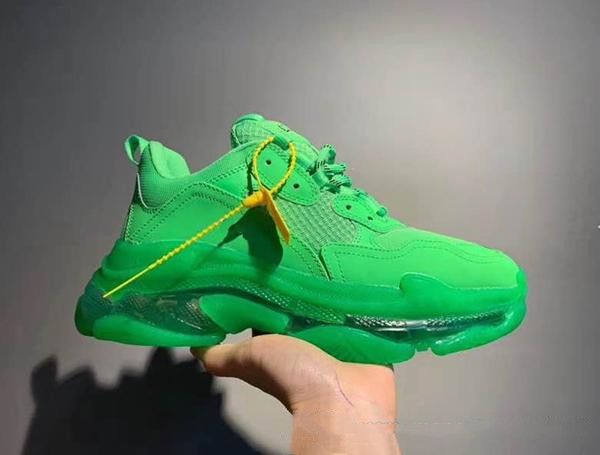 

2019 multi triple de igner low old dad neaker combination ole boot men 0 women fa hion ca ual 13 balenciaga hoe high quality, Black;green