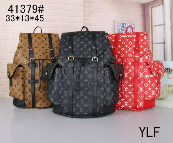 

Brand new 2019 backpack fa hion chool bag punk tyle men backpack de ign backpack pu leather men bag