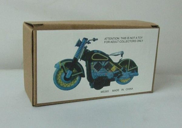 

funny] collection retro wind up toy metal tin the motorcycle model mechanical toy clockwork toy figures model kids gift