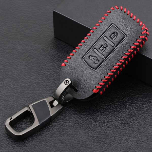 

car style 3 button leather car key cover for mitsubishi outlander lancer 10 pajero sport l200 asx rvr key case accessories
