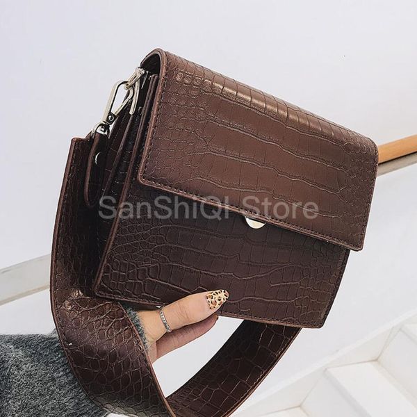 

stone pattern flap square bag 2019 fashion new pu leather women's designer handbag lock shoulder messenger bag