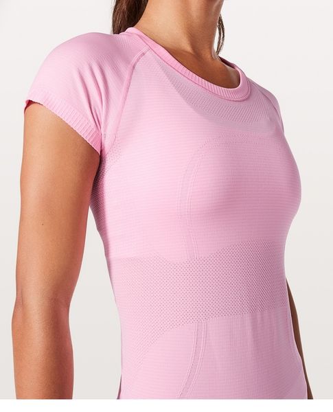 

outdoor sports fashion t-shirts run swiftly tech short sleeve shaping crew yoga gym fitness shirts, White;red