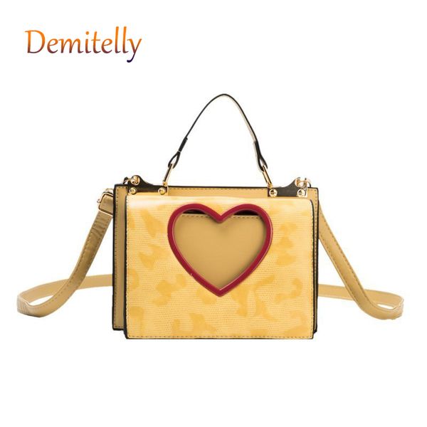 

love single shoulder messenger bag design women's portable small square bag texture metal magnetic buckle ladies wallet