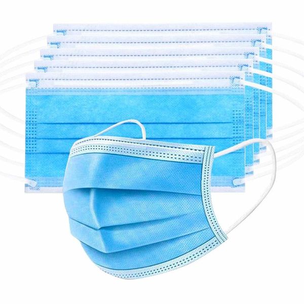 

200 pcs 3-ply disposable comfortable sanitary mask for dust safe breathable protection and personal health