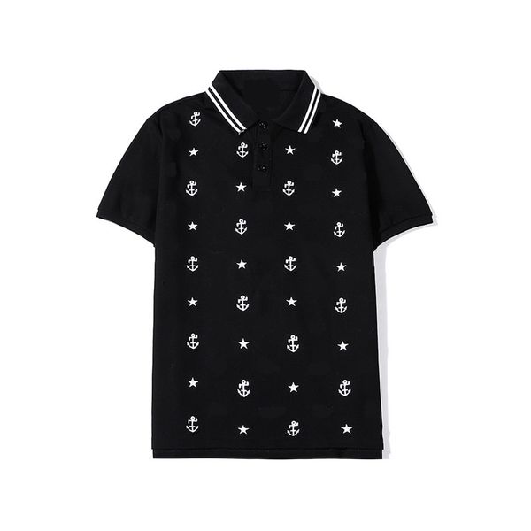 

men's polos hombre italian gc designer men high qualtiy 100%cotton short sleeve shirt camisa masculine for homme 4211, White;black