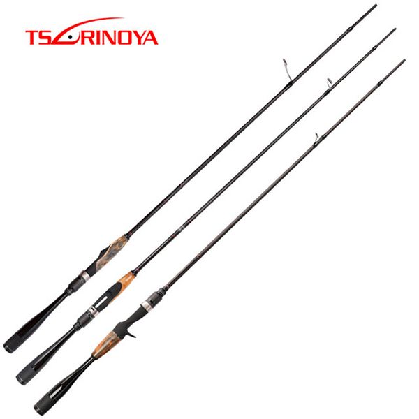 

tsurinoya agile 1.95m/2.01m/2.18m l/ml spinning rod casting rod wood hand light fishing fuji accessories cana de pescar olta