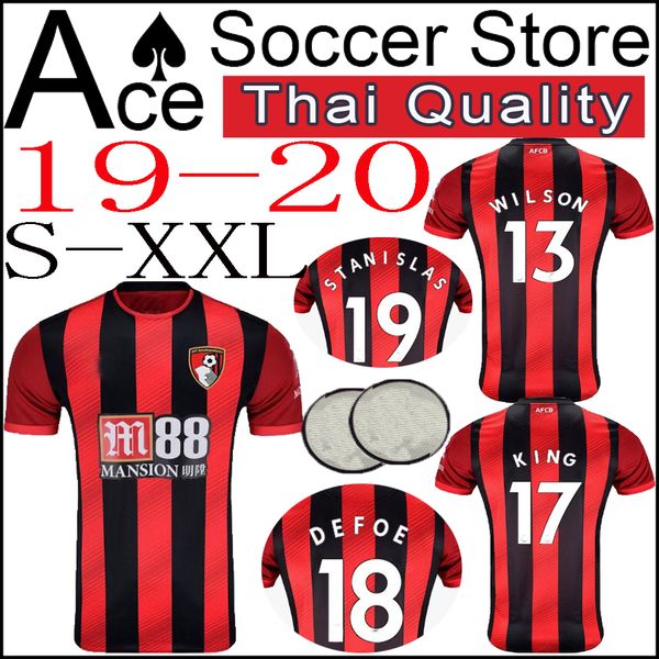 

New bournemouth occer jer ey 19 20 home 13 wil on 17 king 18 defoe 19 tani la 24 fra er 2019 2020 football hirt