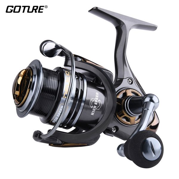 

goture high speed metal fishing reel ultral light spinning reel 5+1bb 8kg max drag for freshwater and saltwater fishing