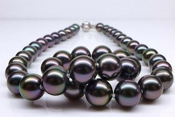 

10-11mm genuine lavender pearl necklace, Silver