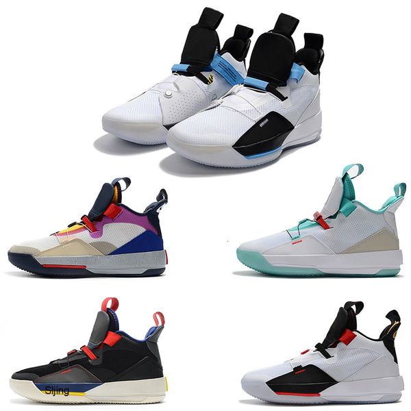 

new arrive jumpman xxxiii 33 mens basketball shoes sale 33s multicolors black blue trainers sneakers size 7-12