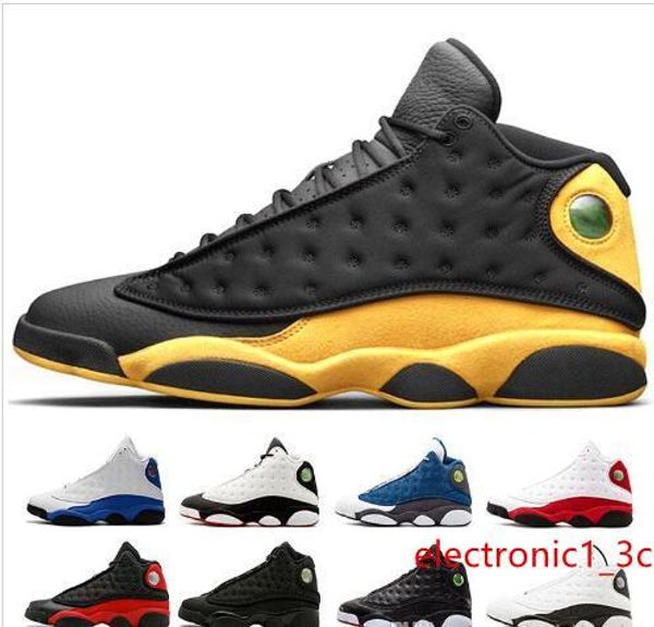 

wholesale new 13 xiii og black cat all black 13s mens basketball shoes sports trainers sneakers