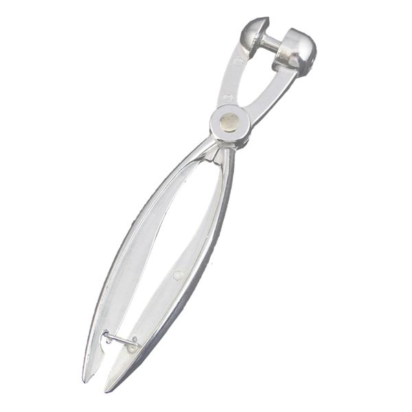 

fashionsilver aluminum cherry pitter red dates olives pit easy removal core squeeze clamp seeder 18*3.5cm(silver