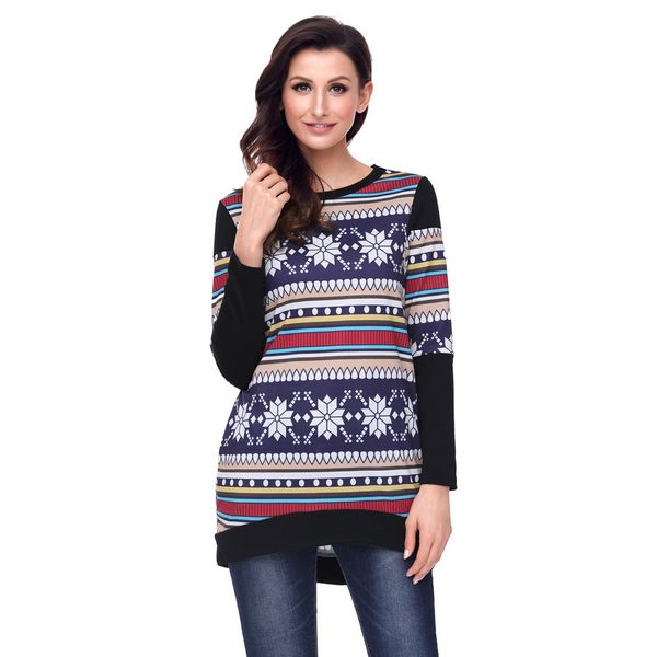 

2018 autumn long sleeve t shirt for women loose casual tracksuit pullovers roupa mujer tunic floral flower shirts blusa, White